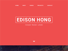 Tablet Screenshot of edisonhong.com